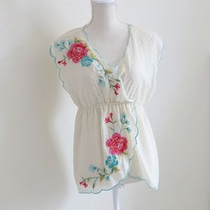 Flying Tomato Embroidered Top